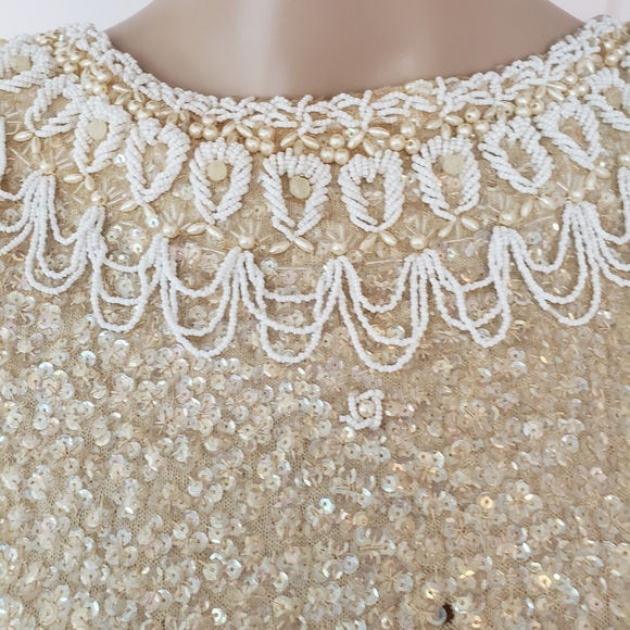 Vintage Atkins Sequins Top - Picture 6 of 7